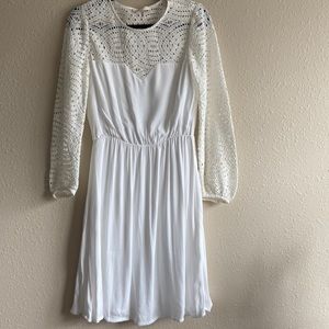 White lace detail Maje dress size 2/XS